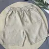 Shorts de Cânhamo Clássico de Verão, Material de Cânhamo, Calças Casuais Finas com Cordão, Frete Internacional, Estilo de Férias, Shorts Largos Versáteis