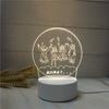 Fábrica fonte criativa pequena luminária de mesa luz noturna 3D presente para o Dia da Mulher Festival da Deusa atividades pequeno presente