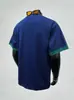 Camiseta Masculina de Manga Curta Estilo Verão Americano Marca Tendência Estilo Hong Kong Gola Redonda Simples Casual Solta Versátil Top Moda Masculina Tendência