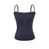 Roupa de garota popular: jaqueta cardigã cinza, top regata, calça casual feminina de outono com barra ajustável por cordão, calça de corte reto, conjunto de três peças