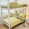 2026 Nuevo Modelo Cama de Estudiante Algodón Puro Bordado Patrón Waffle Dormitorio de Estudiantes Litera Juego de Tres o Cuatro Piezas