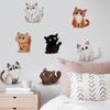 Pegatinas de Pared de Gato Mascota Lindas Transfronterizas para Dormitorio Sala de Estar Puerta de Armario Decoración del Hogar Calcomanías de Arte Autoadhesivas Pvc