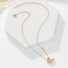Colgante de Cobre con Zirconia con Incrustaciones de Mariposa Púrpura Personalizado, Lujo Accesible, Exquisito y Versátil, Lindo, Diseño Nuevo y Exquisito