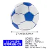 Juguete Inflable de Fútbol para Niños, Pelota de Playa con Lentejuelas Transparentes Transfronterizas, PVC Ecológico de Color para Juegos Acuáticos al Aire Libre en la Playa