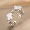 Anillo Exquisito Super Brillante de Circonita para Niñas, Lujo Accesible y Anillo de Apertura Ajustable de Gama Alta, Baño de Oro Real Simple