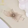 Diademas Infantiles Transfronterizas, Primavera, Verano y Otoño Malla Flor Bebé Accesorios para el Cabello, Luna Llena Infantil Princesa Lazo Flor de Cabello
