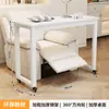 Mesa de Manicure Móvel Camada Única Sofá de Manicure Japonês com Rodas Mesa Cruzada Simples Moderna Mesa de Manicure