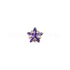 Clavo para Oreja de Estrella de Cinco Puntas con Garras Doradas de Aleación de Titanio Astmf-136 G23 Titanio Rosca Interna Cabeza de Piercing para Labio con Circonita