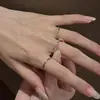 Anillo Sencillo de Estilo Minimalista Fresco y Único, Anillo Versátil, Moda de Nicho, Sensación de Alta Gama, Joyería de Anillos Apilables