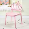 Silla Corona Doméstica Apilable para Niños Silla de Ocio para Exteriores Silla Infantil para Bodas Silla de Estudiante Silla con Respaldo para Jardín de Infancia
