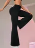 Calças de yoga flare de cintura alta mais vendidas da Amazon para mulheres, alta elasticidade, levanta bumbum, modeladoras, calças esportivas para fitness ao ar livre, transfronteiriço