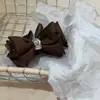Pinza de Plátano Negra con Lazo Estilo Coreano de Lujo Ligero para Cola de Caballo Alta, Pinza Vertical, Pinza Retorcida, Pasador, Accesorio para el Cabello para Uso Diario