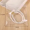 Saco Selante Transparente com Zíper Saco de Armazenamento Artesanato DIY Fazendo Porcionamento Saco Transparente Saco de Embalagem Joias Acessórios Materiais