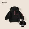 Bangxuan Roupas Infantis Inverno Nova Roupa Infantil Tops para Meninos Moletons Casuais Calças com Bolso Grande com Aba Moletons com Capuz para Meninos