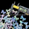 Acrílico Transparente Mariposa de Color Mágico DIY Agujero Recto Carcasa para Teléfono Móvil Accesorios de Joyería con Cuentas Juguete Hoja Horquilla Colgante