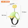 Casco para perro con agujeros para las orejas, sombrero a prueba de viento para mascotas para paseos al aire libre en coche, sombrero de perro para motocicleta, casco de motocicleta