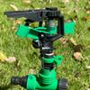 Aspersor de piso tipo balancim ajustável de plástico atacado jardim aspersor rotativo automático aspersor de irrigação de jardim
