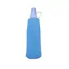 Botella de agua portátil para deportes al aire libre correr TPU goma blanda plegable protección ambiental botella de agua 250ml para ciclismo escalada botella de agua