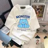 Camiseta de Manga Corta para Parejas, Corte Holgado, Camiseta Elegante, Estilo Hong Kong de Comercio Exterior, Manga Corta de Seda Helada, Camiseta de Manga Corta de Verano para Mujer, para Hombre