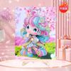 Pintura Diamante Princesa Sorvete com Moldura Kit de Material Artesanal DIY Infantil Adesivo Atacado Cristal