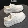 Zapatos Blancos de Cordones Cómodos con Suela Blanda de Cuero Genuino Zapatos de Mujer 2026 Otoño Nuevos Zapatos Deportivos Casuales Zapatos de Skate para Estudiantes