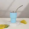 Copo de Shot com Canudo de Aço Inoxidável 304 Transfronteiriço 3oz Copo de Carro Copo Térmico Copo de Gelo Frio Copo de Café Atacado a Vácuo