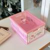 Caja de almacenamiento grande con tapa y estampado transparente de pez feo para escritorio, para dormitorio, estudiantes