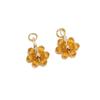 Cor de aço inoxidável Pingente de flor pequena Pingente de cristal Frisado Pingente DIY Colar Brincos Pulseira Acessórios de jóias