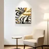 O Charme do Caos: Pintura Decorativa de Linhas Abstratas para Sala de Estar Italiana, Arte de Parede de Cabeceira de Luxo para Hotel Moderno, Pintura de Hall de Entrada