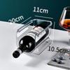 Estante para almacenar vino, Estante para exhibir vino tinto, Estante de almacenamiento apilable, Estante para almacenar tazas aisladas, Estante de almacenamiento transparente