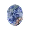 Piedra de Pulgar de Cristal Natural Producto Nuevo Transfronterizo Presionar Raspar 35*45 Ranura Ovalada Ágata Piedra Nomeolvides Piedra de Palma