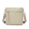 Nova bolsa feminina para celular, bolsa de ombro transversal em couro macio, estilo coreano, moderna, simples, versátil, tendência, bolsa vertical com zíper