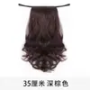 Rabo de Cavalo Peruca Feminino Cabelo Artificial Pegador Tira para Cabelo Cacheado Rabo de Cavalo Curto Feminino Ultra Leve Flor de Pera Cacheado Cabelo Longo Rabo de Cavalo Alto
