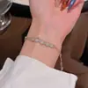 Pulsera minimalista de doble capa con circonita, joyería versátil de alta gama niche de lujo ligero, pulsera de moda versátil exquisita y elegante