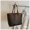 Bolso de mano simple y elegante para mujer, gran capacidad, bolso de mano con estampado vintage, bolso de hombro y axila casual moderno, comercio exterior