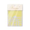 Pegatina Explosiva Tomoni Adhesiva Semipermeable Pasta para Uñas Pasta Japonesa para Uñas Color Tablero de Ajedrez Blanco y Negro Papel de Caramelo Arcoíris