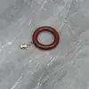 Ganchos para Anillos de Cortina de Madera Maciza Accesorios Clips de Anillo para Barra Romana Accesorios de Anillo de Madera Hebilla Ajustable