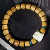 Cuentas de Palosanto de Corte Recto para Manualidades Pulsera de Cuentas Budistas Círculo Único Despertar del León Cuentas de Madera Cuentas de Rosario para Hombres y Mujeres