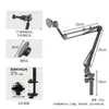 Soporte Magnético Multifuncional de Cinco Agujeros para Teléfono para Mesita de Noche, Tableta, iPad Pro, Brazo para Escritorio con Función Giratoria