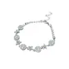 Pulseira de Jade Versátil Cool da Moda para Mulheres 2025 Nova Luxo Leve Nicho Exquisita Pulseira de Alto Padrão Verão