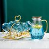 Jarra de Vidrio de Lujo Ligero para Agua Fría Jarra para Agua Fría para el Hogar a Prueba de Explosiones para Alta Temperatura Gran Capacidad Vaso Taza Olla Creativa Nórdica