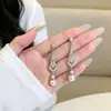 Pendientes colgantes de plata con cuentas estilo corte retro francés, un toque de lujo y sofisticación, pendientes de diseño versátil