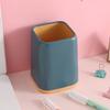 Contenedor de bolígrafos con costura bicolor, cubo de almacenamiento multifuncional para bolígrafos, contenedor de cosméticos para estudiantes, contenedor de bolígrafos simple, creativo, de celebridad de internet, logo publicitario