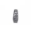 Xizang Prata Retangular Retro Contas Espaçadoras DIY Pulseira Colar Corda Trançada Contas Espaçadoras com Furo Grande Acessórios de Joias Venda Direta de Fábrica