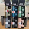 Taza Aislada al Vacío de Acero Inoxidable 304, Una Taza con Tres Tapas, Taza Recta de Regalo, Juego de Caja de Regalo de Alta Gama Portátil para Exteriores Venta al por Mayor