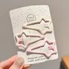 Lindos pasadores pequeños para el cabello que no lo dañan, pasadores para niñas, pinzas laterales para flequillo y patillas de niños, accesorios para el cabello de bebé, pinzas BB de estrella de cinco puntas