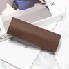 Caja de gafas hecha a mano con veta de madera vintage y menos solapa para la boca, caja de almacenamiento de compresión para gafas ópticas de miopía para leer, al por mayor, imprimible