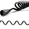 Aço Inoxidável 304 Fio de Telefone Extensor Tubo de Mola Telescópico Conjunto de Chuveiro Mangueira de Conexão para Aspersor de Bidê 2,3m 5m