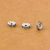 Plata esterlina s925 plata tailandesa envejecida espaciador de cruz de 8 mm diy pulsera para hombre pulsera Wenwan cuentas espaciadoras material para accesorios