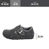 Zapatos de peluche completamente cerrados Birkenstock para mujer 2026 otoño e invierno nuevo estilo suela gruesa zapatos peludos grises zapatos de algodón altura interior creciente botas de nieve